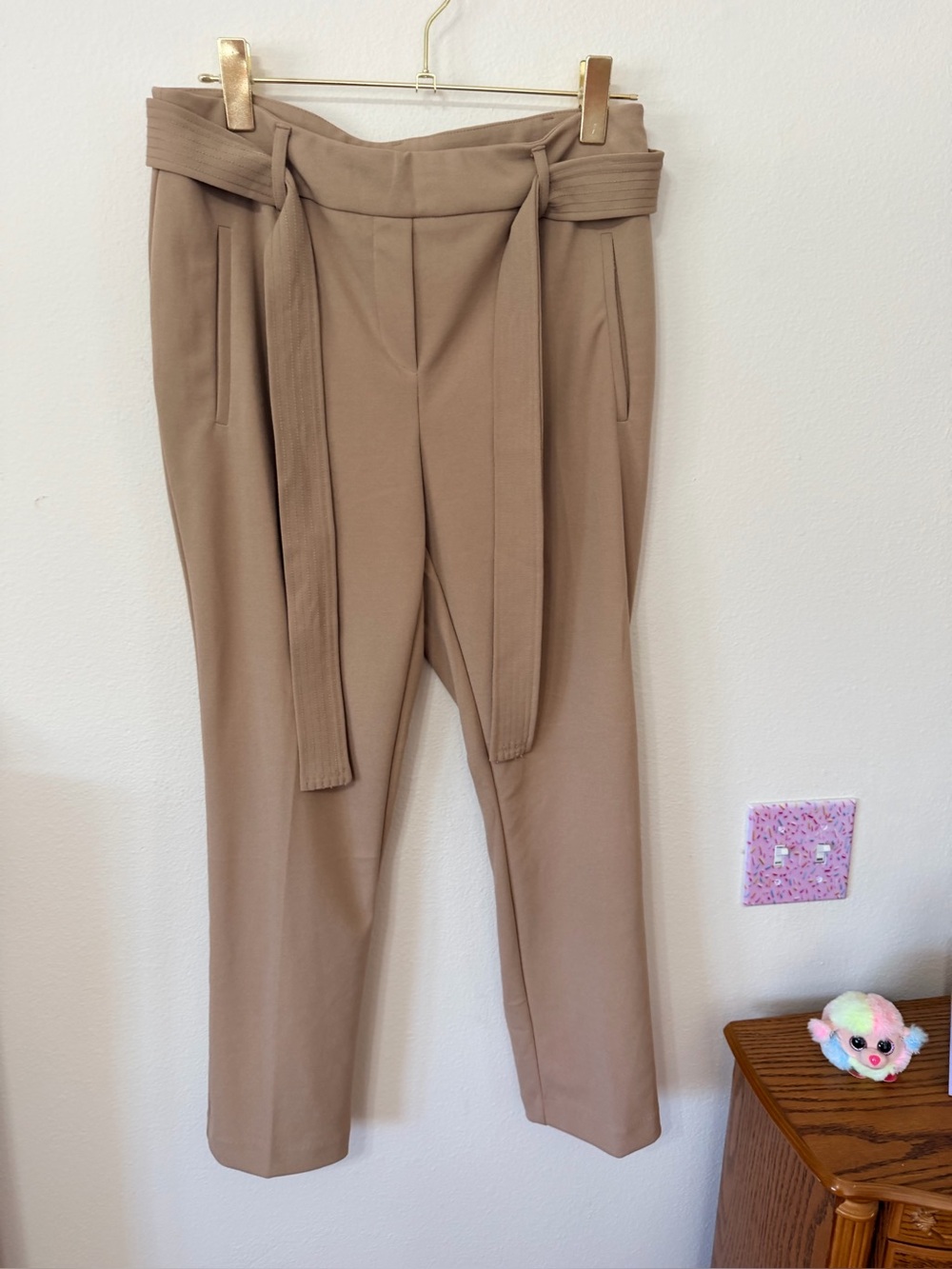Jules & Leopard cropped pants size M